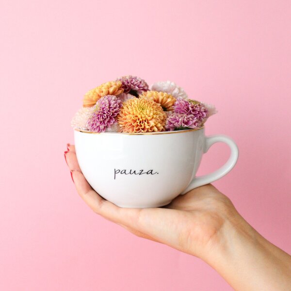 Porcelánový hrnček Pauza 300 ml