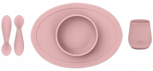 Silikónová jedálenská sada pre deti EZPZ First Food Set Farba: zelená