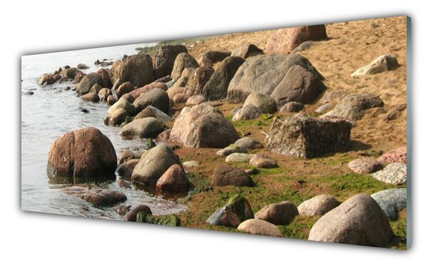 Nástenný panel  Kamene more príroda 125x50 cm