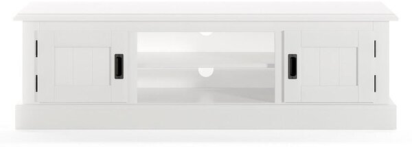 NÍZKA KOMODA, borovica, biela, 140/42/40 cm Livetastic - Online Only drobný nábytok, Online Only