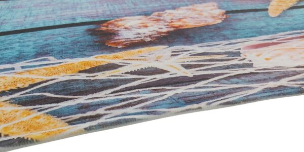 Apextextil , Protišmyková 3D predložka More, 60x180, modrá, kúpeľňa