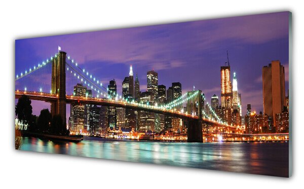 Nástenný panel  Most mesto architektúra 125x50 cm