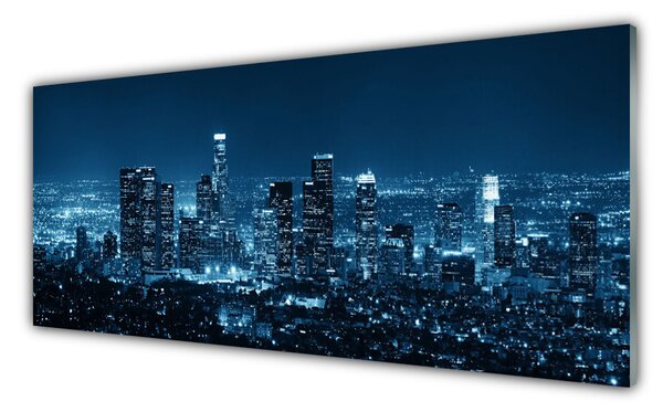 Nástenný panel  Mesto domy 125x50 cm
