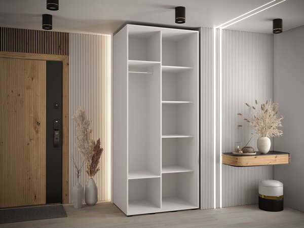 Šatníková skriňa Davos 1 120x235x60 - biela