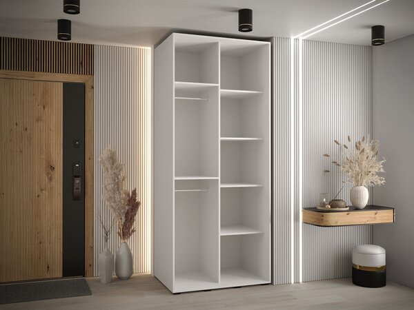 Šatníková skriňa Davos 1 120x235x60 - biela