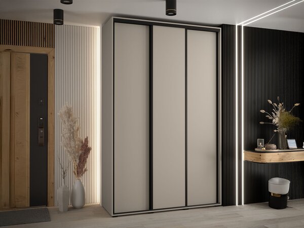Šatníková skriňa Dakota 1 150x235x45/60 - kašmír Hĺbka: 45