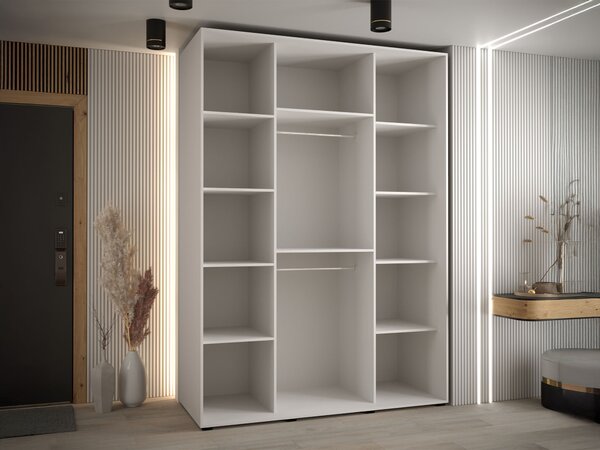 Šatníková skriňa Davos 1 170x235x60 - biela