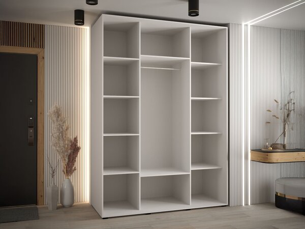 Šatníková skriňa Davos 1 170x235x60 - biela