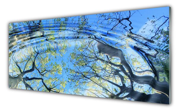 Nástenný panel  Voda stromy umenie 125x50 cm