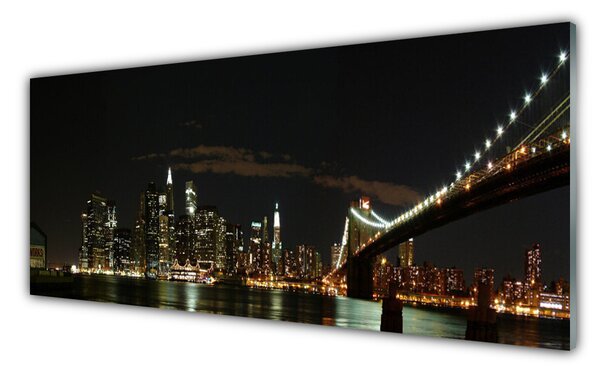 Nástenný panel  Most mesto architektúra 125x50 cm