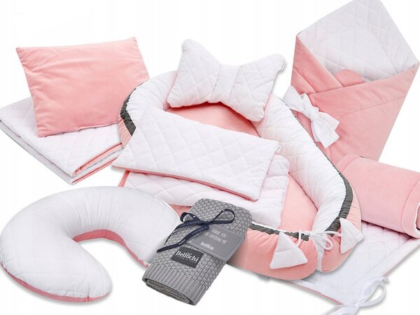 Bellochi Luxusná zostava pre novorodenca MAXI Velvet Pink