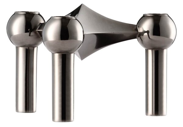 Designový svietnik STOFF Nagel Black Chrome