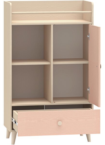MEBLINE Komoda EVE 04 púštny piesok / millenial pink
