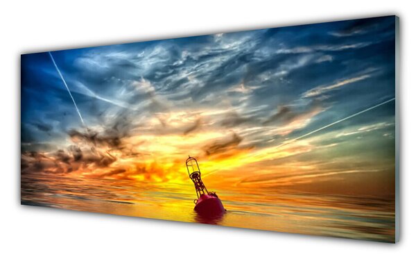 Sklenený obklad Do kuchyne Abstrakcia umenie 125x50 cm