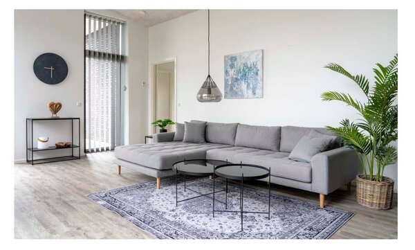 Čierny okrúhly konferenčný stolík ø 70 cm Venezia - House Nordic