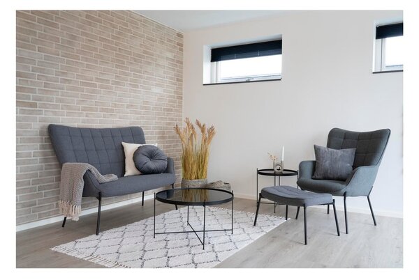 Čierny okrúhly konferenčný stolík ø 70 cm Venezia - House Nordic