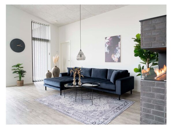 Čierny okrúhly konferenčný stolík ø 70 cm Venezia - House Nordic