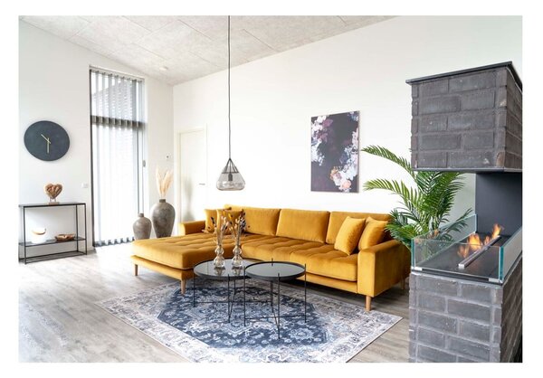 Čierny okrúhly konferenčný stolík ø 70 cm Venezia - House Nordic