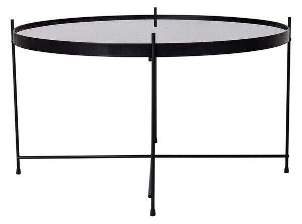 Čierny okrúhly konferenčný stolík ø 70 cm Venezia - House Nordic