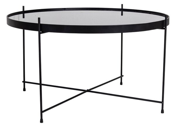 Čierny okrúhly konferenčný stolík ø 70 cm Venezia - House Nordic