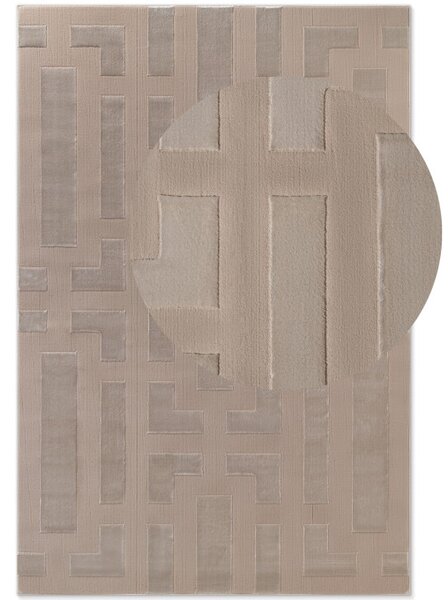 Koberec Elle Decoration Perles Onyx béžový / krémový
