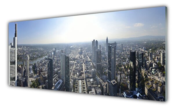Nástenný panel  Mesto domy 125x50 cm