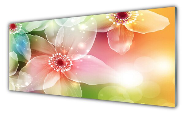 Nástenný panel  Kvet rastlina príroda umenie 125x50 cm