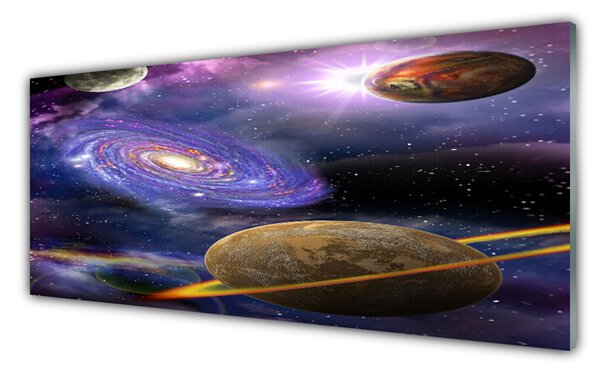 Nástenný panel  Vesmír 125x50 cm