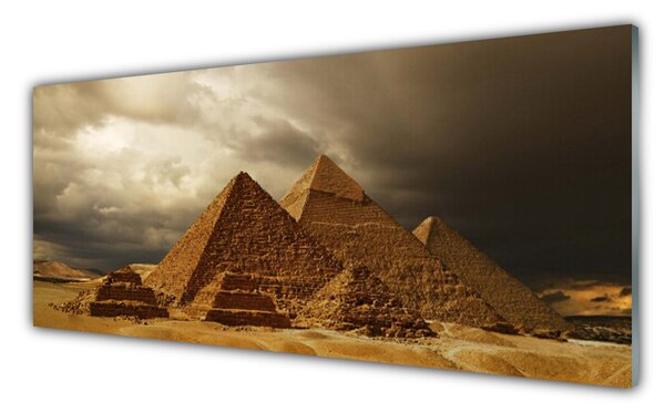 Nástenný panel  Pyramídy architektúra 125x50 cm