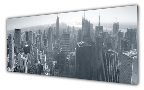 Nástenný panel  Mesto domy 125x50 cm
