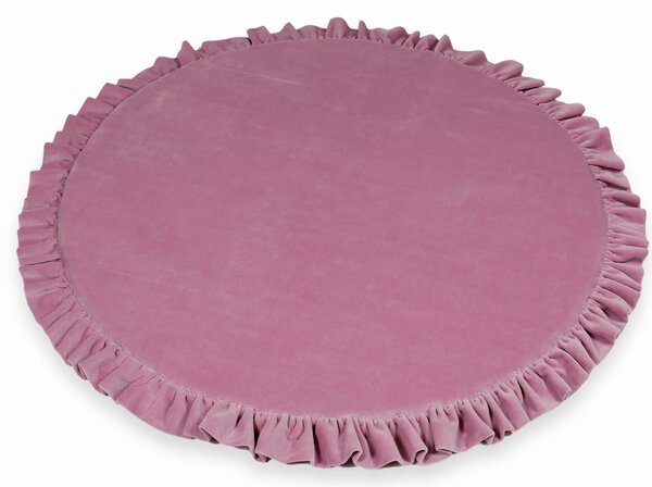 Vulpi Podložka na hranie s volánikmi Fancy Velvet 100 cm Farba: tehlová