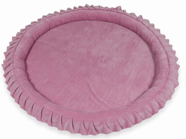 Vulpi Podložka/hniezdo na hranie s volánikmi Fancy+ Velvet 120 cm Farba: tehlová