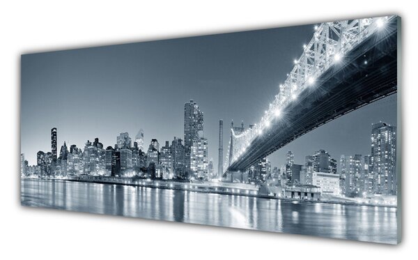 Nástenný panel  Mesto most architektúra 125x50 cm