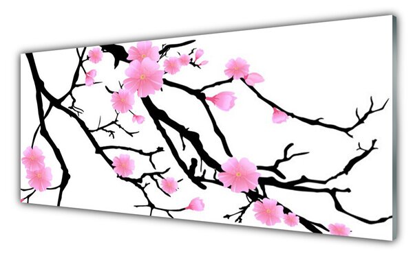 Nástenný panel  Stonky kvety umenie 125x50 cm