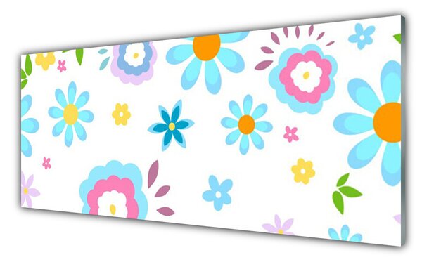 Nástenný panel  Kvety rastlina príroda 125x50 cm