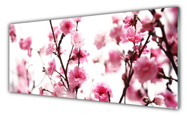 Nástenný panel  Vetvy kvety rastlina 125x50 cm