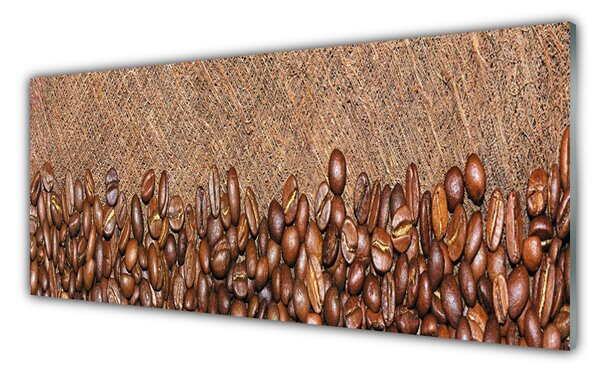 Nástenný panel  Káva zrnká kuchyňa 125x50 cm