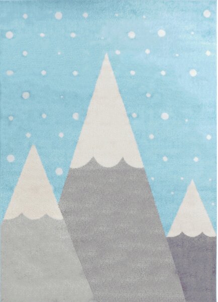 Detský koberec Peak Mountain 150x80 biely