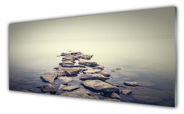 Nástenný panel  Kamene voda príroda 125x50 cm