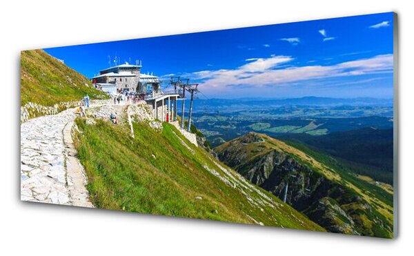 Nástenný panel  Hory chodník príroda 125x50 cm