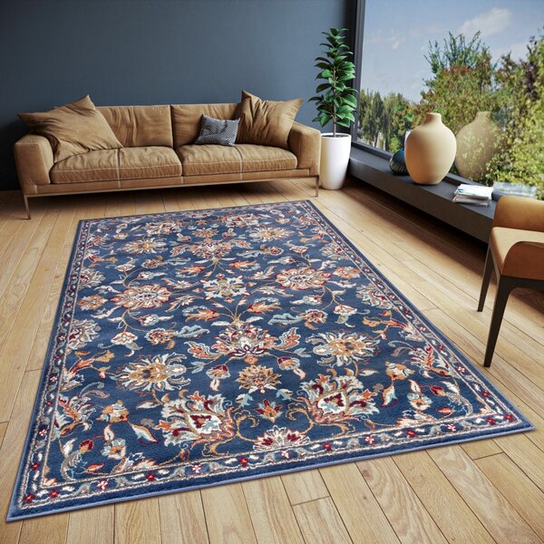 Hanse Home, Kusový koberec Luxor 105634 Caracci Blue Multicolor, 80x120, modrá, obývacia izba