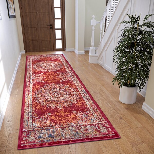 Hanse Home , Kusový koberec Luxor 105638 Maderno Red Multicolor, 80x240, červená, obývacia izba