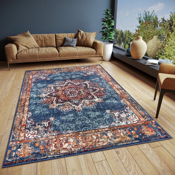 Hanse Home , Kusový koberec Luxor 105637 Maderno Blue Multicolor, 57x90, modrá, obývacia izba