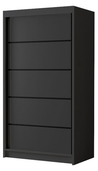 Šatníková skriňa LIVIO 4, 96,8x200x58,1, čierna