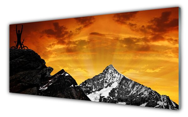 Nástenný panel  Hory príroda 125x50 cm