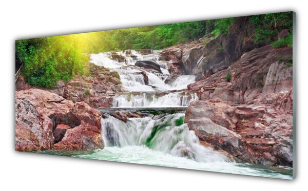 Nástenný panel  Vodopád príroda 125x50 cm