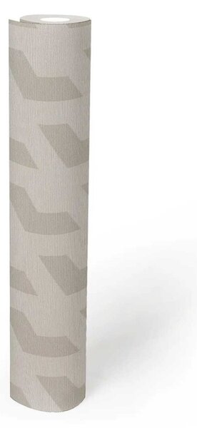 A.S. Création | Vliesová tapeta na stenu Daniel Hechter 78150-4 | 0,53 x 10,05 m | metalická, krémová, šedá
