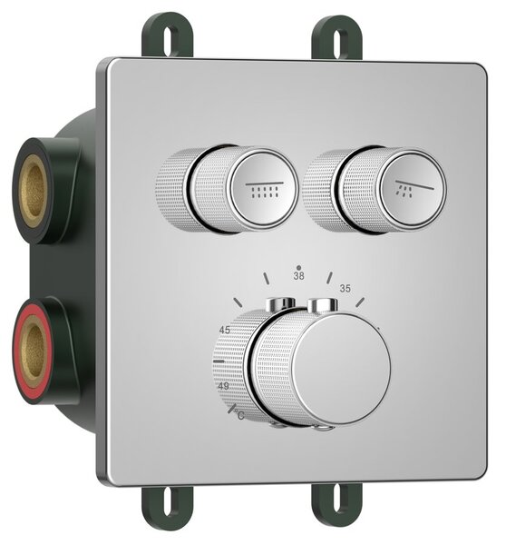 Sapho Sapho, SMARTSELECT podomietková sprchová batéria, box, 2 vývody, chróm, RP042