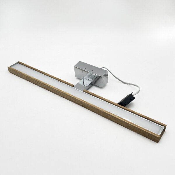 Brilagi-LED Kúpeľňové zrkadlové osvetlenie WOODY MIRROR 3v1 LED/12W/230V 60 cm IP44 chróm/dub