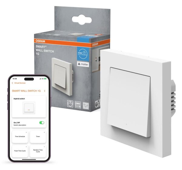 Osram - Vypínač 1-tlačidlový SMART+ MATTER 230V Wi-Fi